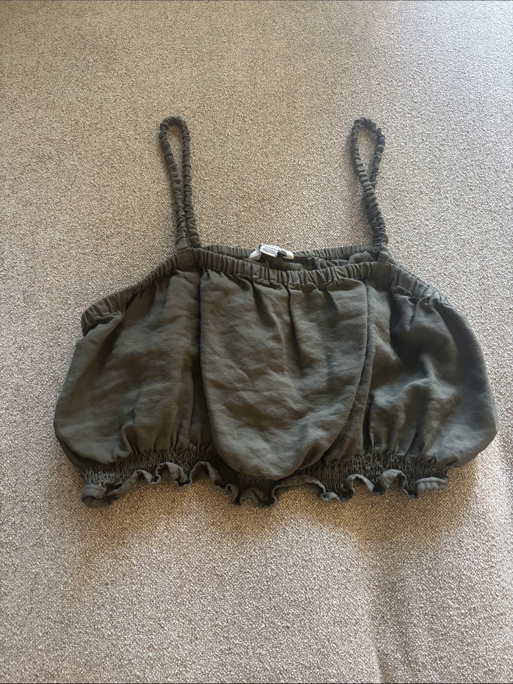 AE olive crop top